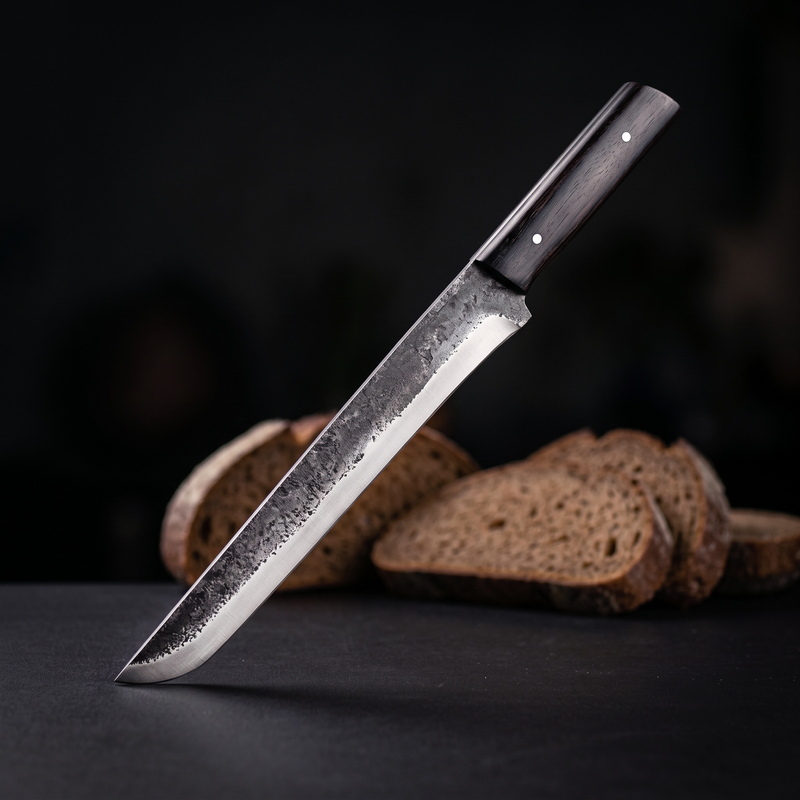 Mamba 11 inch hand forged brisket slicing knife with long straight edge