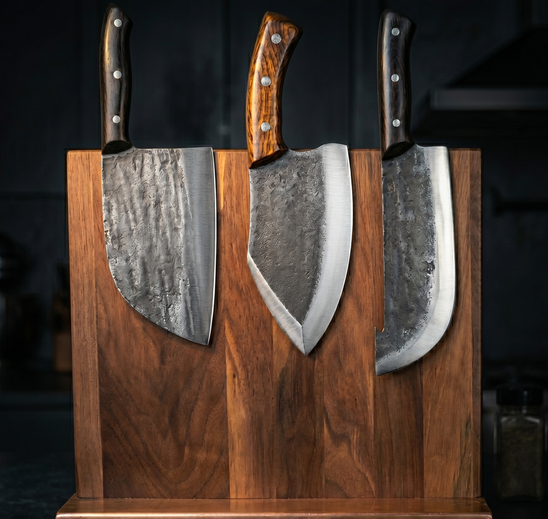 The Meat Lover's Set — 3-Piece Hand Forged Knife Set by Xcutlery