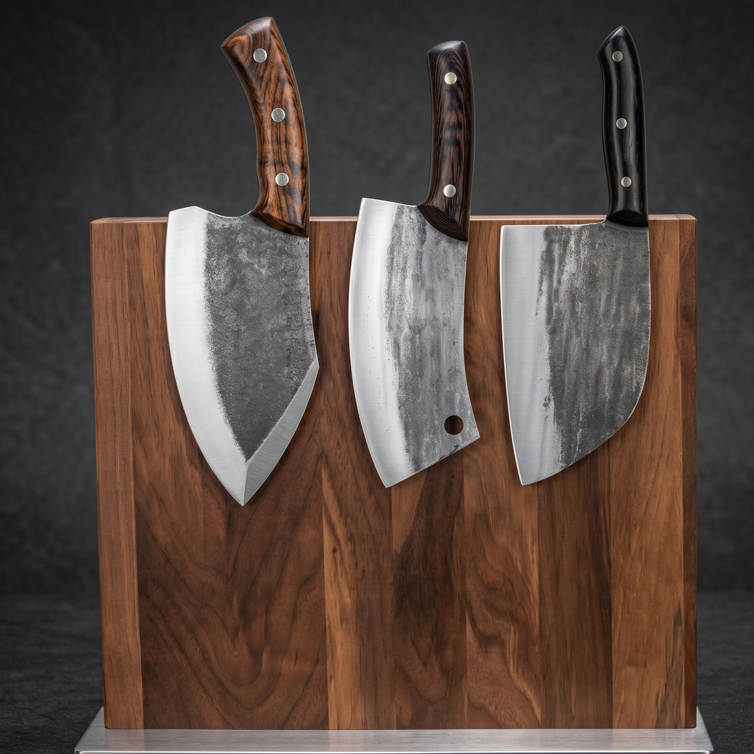 The Butcher's Trio — 3-Piece Hand Forged Cleaver Set by Xcutlery