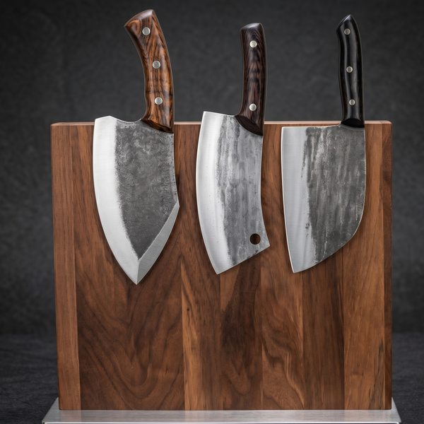 The Butcher's Trio — 3-Piece Hand Forged Cleaver Set by Xcutlery