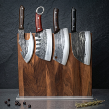 Megalodon 6.6" Hand Forged Meat Cleaver, Wenge Wood Handle